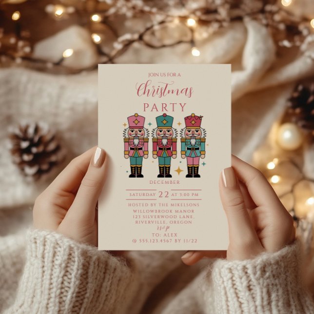 Invitation Colorful Nutcracker Christmas (Créateur téléchargé)