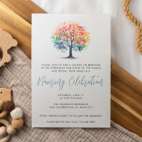 Colorful Tree Inclusive Baby Naming Ceremony