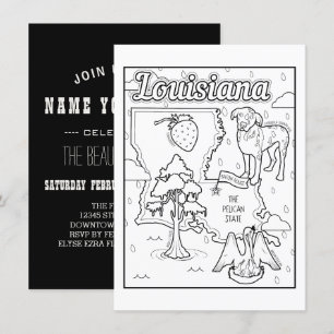 Invitation colorie de louisiana