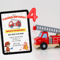Combattant d'incendie 4 Alarm 4ème anniversaire