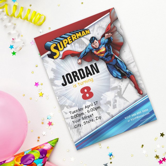 Invitation Comics DC | Superman - Anniversaire (Créateur téléchargé)