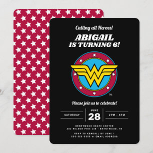 Invitation Comics DC   Wonder Woman Circle & Stars Anniversai