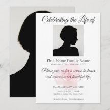 Invitation commémorative de rose