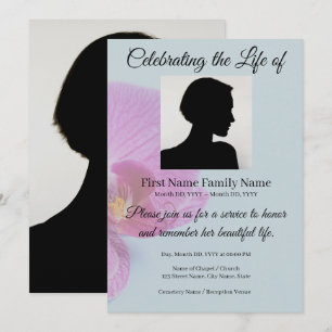 Invitation commémorative d'orchidée