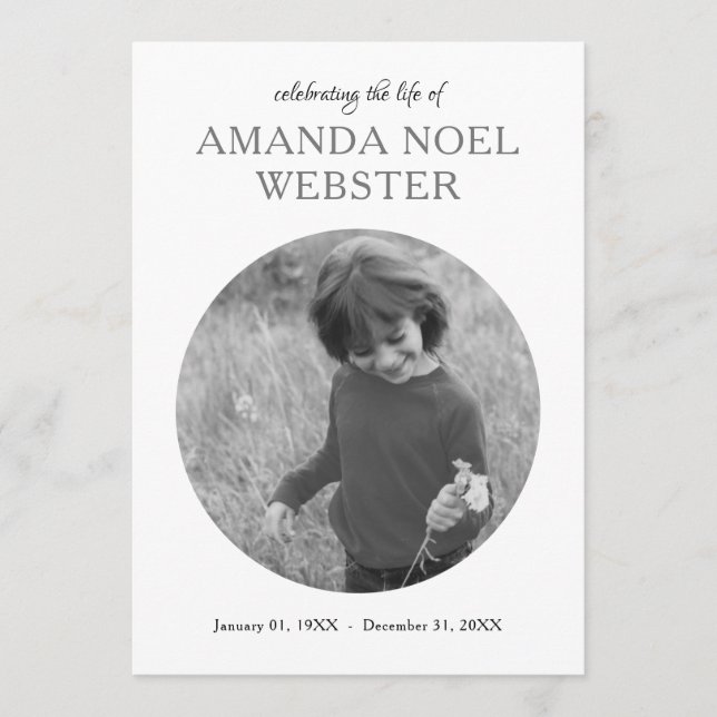 invitation commémorative du centre cercle (Devant)