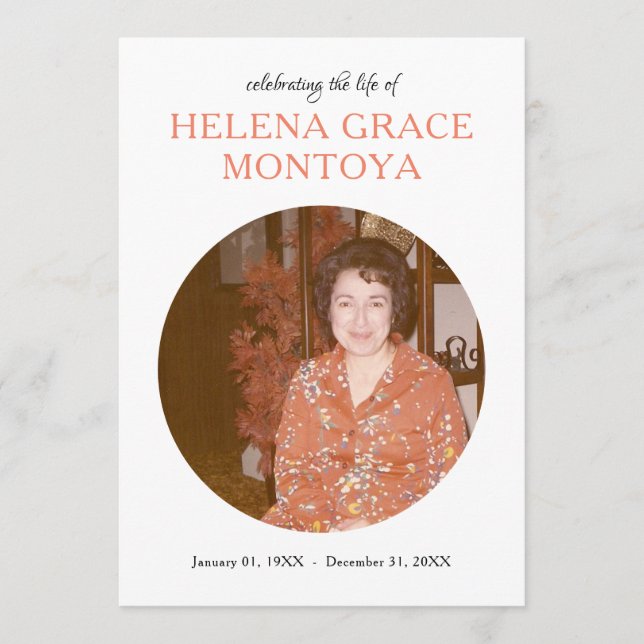 invitation commémorative du centre cercle (Devant)