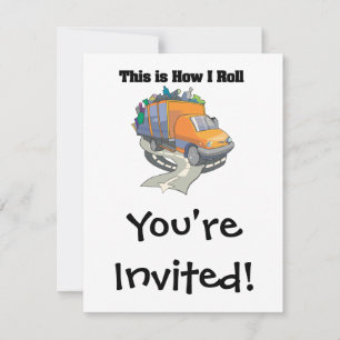 Invitation Comment je roule (camion à ordures)