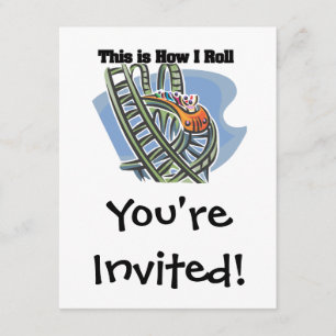 Invitation Comment je roule (montagnes russes)