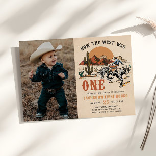 Invitation Comment l'Occident était un cowboy occidental phot