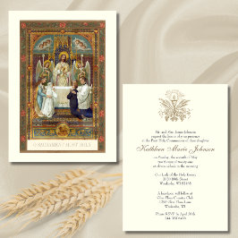 Invitation Communion catholique Jésus garçon ou fille