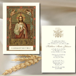 Invitation Communion catholique Jésus garçon ou fille