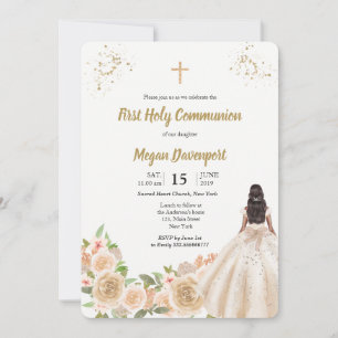Invitation Communion de filles catholiques