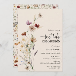 Invitation Communion florale