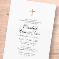 Communion pour son minimaliste avec Faux Gold Cros