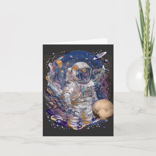 Invitation Conception d'astronaute (Devant)