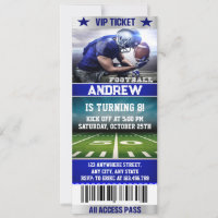Conception de billets de football unique Invitatio