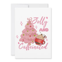 Conception de café d'arbre de Noël joyeuse et café