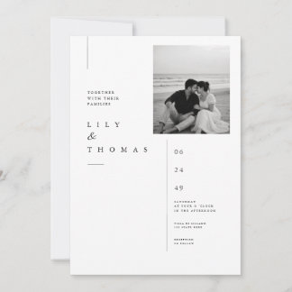 Invitation Conception de carton d'invitation de mariage photo