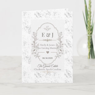 Invitation Conception de célébration de mariage romantique de