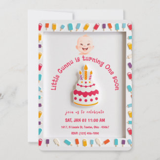 Invitation Conception de gâteaux d'anniversaire avec la front