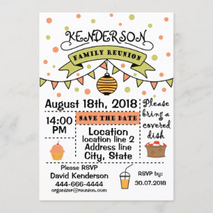 Invitation Conception de la Réunion de famille