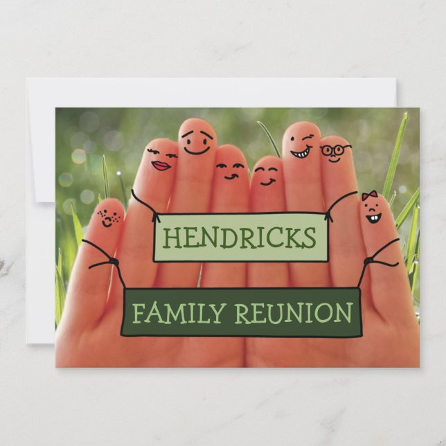 Invitation Conception de la Réunion de famille avec des (Devant)