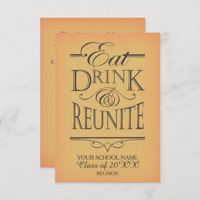 Invitation Conception de la réunion scolaire (Devant / Derrière)