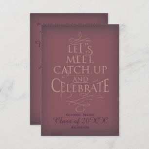 Invitation Conception de la Réunion scolaire.