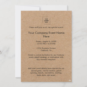 Invitation Conception de l'image de marque d'un événement d'e