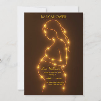 Invitation Conception de lumières brillantes pour la fête de 