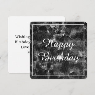 Invitation Conception de marbre noir abstrait Dark Grunge