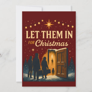 Invitation Conception de Noël « Laissez-les entrer »