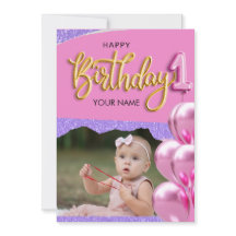 Conception de photo pour la première fête d'annive