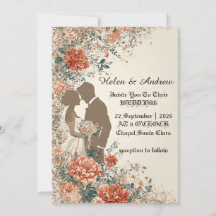 Invitation 🌿 Conception de silhouette personnalisée avec acc