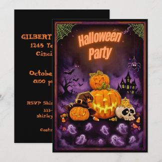 Invitation Conception de soirée d'Halloween Spooktacular