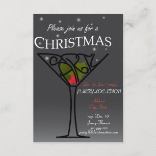 Invitation Conception d'invitation de fête de Noël