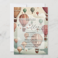 Conception d'invitation de mariage de Whimsical Ho