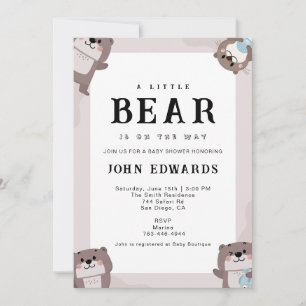 Invitation Conception d'invitation pour la baby shower Little