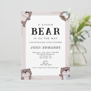 Invitation Conception d'invitation pour la baby shower Little