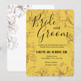 Invitation Conception du plan floral dans le Mariage BG Musta