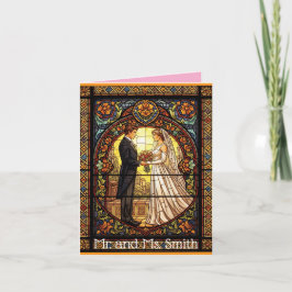 Invitation Conception mariage en verre traditionnel