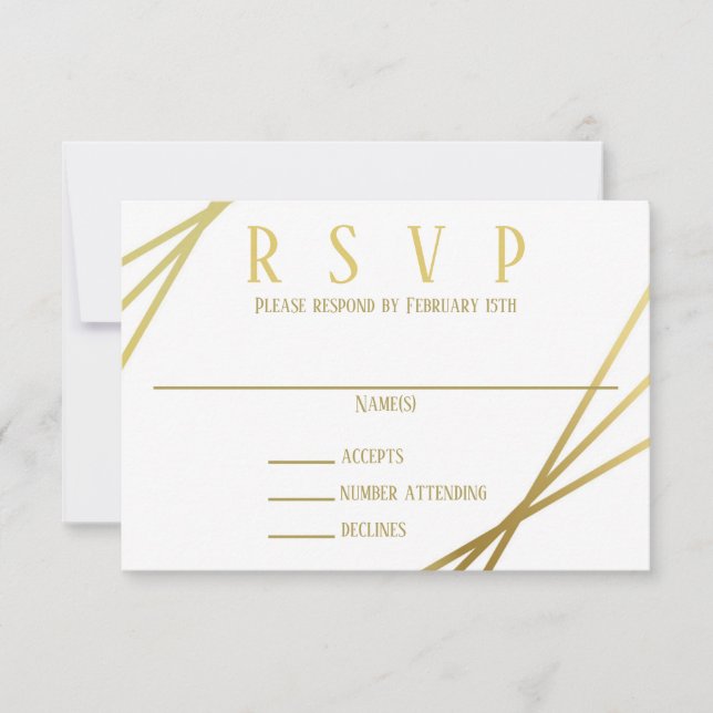 Invitation Conception mi-siècle - RSVP (Devant)
