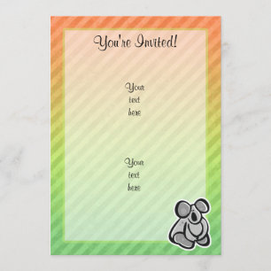 Invitation Conception mignonne de koala