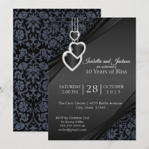Invitation Conception pour le 10ème anniversaire de Black Ony