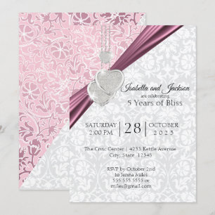 Invitation Conception pour le 5e anniversaire de mariage - Ro