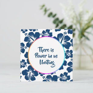Invitation Conception simple de célébration florale du patrim