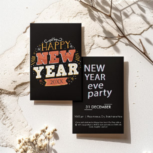 Invitation Conception unique pour le Nouvel An personnalisée 