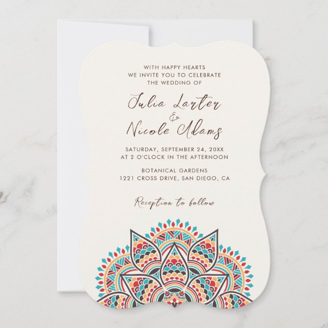 Invitation Conceptions de mandalas classiques (Devant)