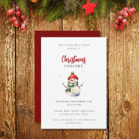 Concert de musique pour enfants Noël mignon Snowma