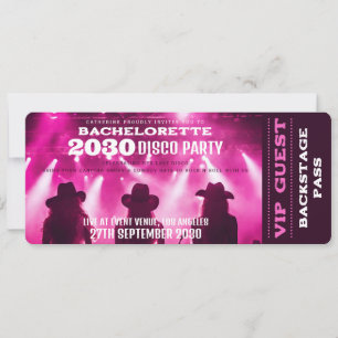 Invitation Concert de musique VIP Bachelorette Party